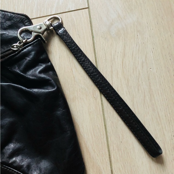 RUDSAK Timeless Collection Leather Purse Clutch Hand Bag Mahogany Dark Brown - Picture 6 of 9